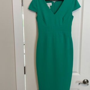 Turquoise Midi Sheath Dress